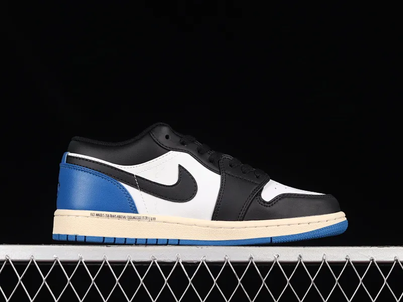 All categories Air Jordan Jordan series basketball shoes Air Jordan 1 Low Air Jordan 1 Low AJ1 Joe 1 black and blue Grimace DM7078-110